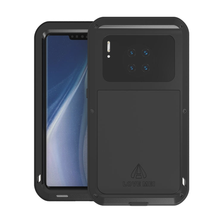 For Huawei Mate 30 Pro LOVE MEI Metal Shockproof Waterproof Dustproof Protective Case(Black) - Huawei Cases by LOVE MEI | Online Shopping South Africa | PMC Jewellery