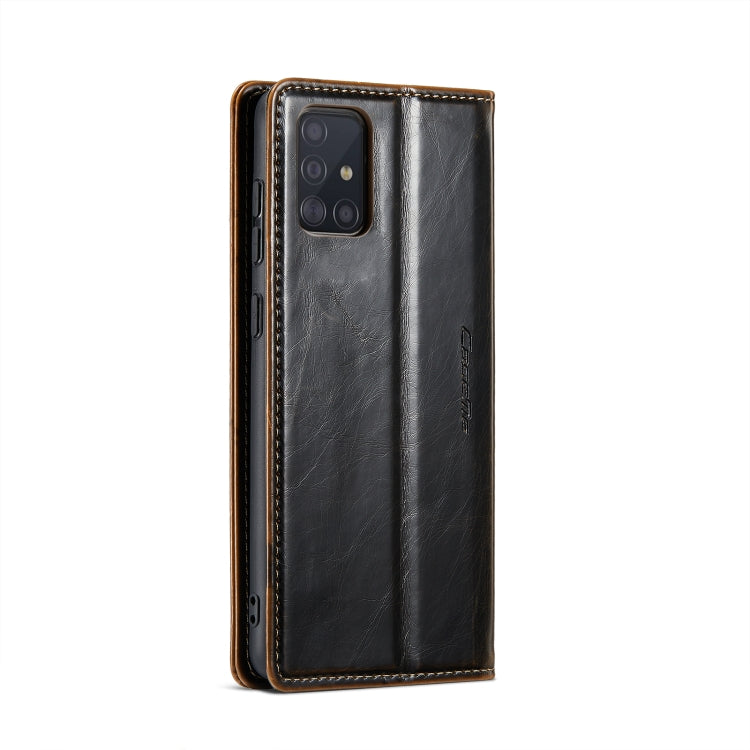 For Samsung Galaxy A51 4G/M40S CaseMe 003 Crazy Horse Texture Leather Phone Case(Coffee) - Galaxy Phone Cases by CaseMe | Online Shopping South Africa | PMC Jewellery | Buy Now Pay Later Mobicred