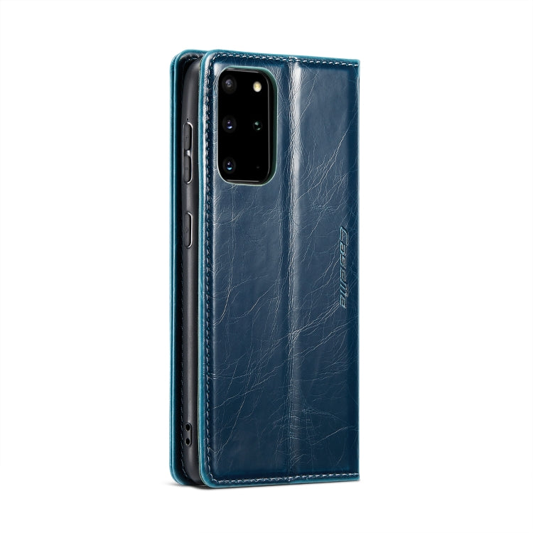 For Samsung Galaxy S20+ CaseMe 003 Crazy Horse Texture Leather Phone Case(Blue) - Galaxy Phone Cases by CaseMe | Online Shopping South Africa | PMC Jewellery | Buy Now Pay Later Mobicred