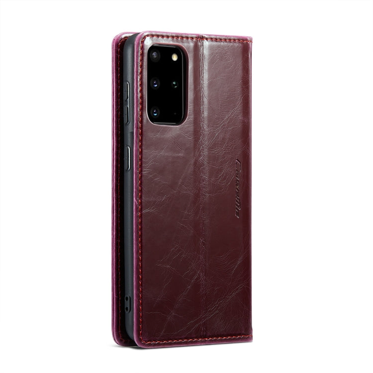 For Samsung Galaxy S20+ CaseMe 003 Crazy Horse Texture Leather Phone Case(Wine Red) - Galaxy Phone Cases by CaseMe | Online Shopping South Africa | PMC Jewellery | Buy Now Pay Later Mobicred