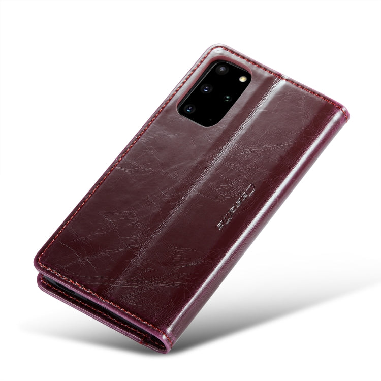 For Samsung Galaxy S20+ CaseMe 003 Crazy Horse Texture Leather Phone Case(Wine Red) - Galaxy Phone Cases by CaseMe | Online Shopping South Africa | PMC Jewellery | Buy Now Pay Later Mobicred