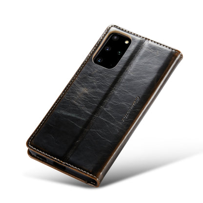 For Samsung Galaxy S20+ CaseMe 003 Crazy Horse Texture Leather Phone Case(Coffee) - Galaxy Phone Cases by CaseMe | Online Shopping South Africa | PMC Jewellery | Buy Now Pay Later Mobicred