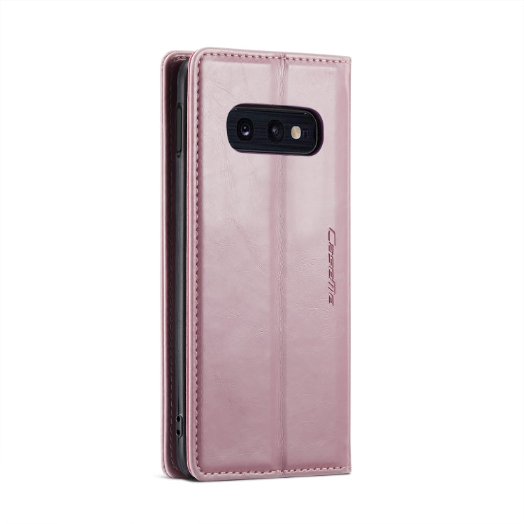 For Samsung Galaxy S10e CaseMe 003 Crazy Horse Texture Leather Phone Case(Rose Gold) - Galaxy Phone Cases by CaseMe | Online Shopping South Africa | PMC Jewellery | Buy Now Pay Later Mobicred