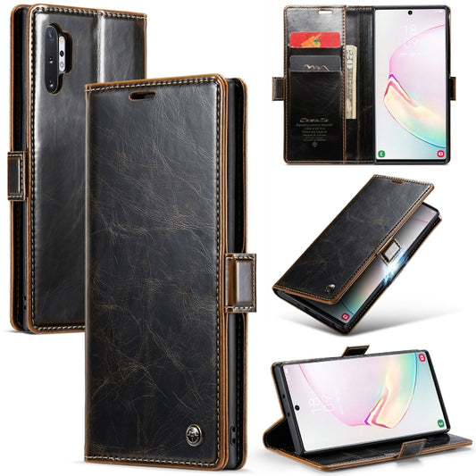 For Samsung Galaxy Note10+ CaseMe 003 Crazy Horse Texture Leather Phone Case(Coffee) - Galaxy Phone Cases by CaseMe | Online Shopping South Africa | PMC Jewellery | Buy Now Pay Later Mobicred