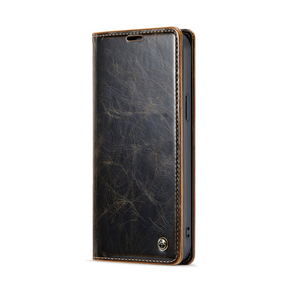 For iPhone 12 mini CaseMe 003 Crazy Horse Texture Leather Phone Case(Coffee) - iPhone 12 mini Cases by CaseMe | Online Shopping South Africa | PMC Jewellery | Buy Now Pay Later Mobicred