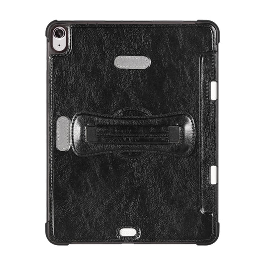 For iPad Air 11 2024 / Air 4 / Air 5 360 Degree Rotation Handheld Leather Back Tablet Case with Pencil Slot(Black) - iPad Air (2022) / (2020) 10.9 Cases by PMC Jewellery | Online Shopping South Africa | PMC Jewellery | Buy Now Pay Later Mobicred