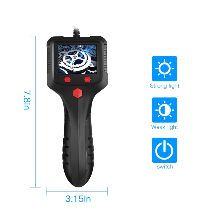 P100 8mm 2.4 inch HD Handheld Endoscope Hardlinewith with LCD Screen, Length:30m -  by PMC TechLife | Online Shopping South Africa | PMC TechLife | Buy Now Pay Later Mobicred