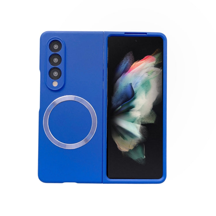 For Samsung Galaxy Z Fold4 Skin Feel MagSafe Magnetic Phone Case(Royal Blue) - Galaxy Z Fold4 5G Cases by PMC Jewellery | Online Shopping South Africa | PMC Jewellery