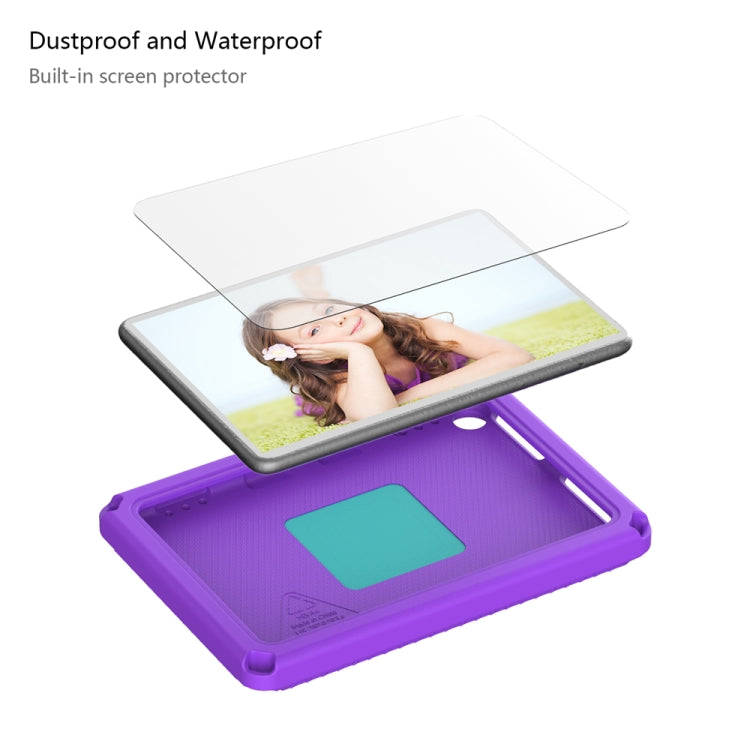 For Amazon Fire HD 8 2020 / HD 8 Plus 2022 EVA + PC Shockproof Tablet Case without Water-resistant Frame(Purple) - Amazon by PMC TechLife | Online Shopping South Africa | PMC TechLife | Buy Now Pay Later Mobicred