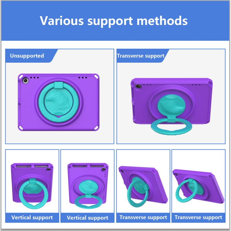 For Amazon Fire HD 8 2020 / HD 8 Plus 2022 EVA + PC Shockproof Tablet Case without Water-resistant Frame(Purple) - Amazon by PMC TechLife | Online Shopping South Africa | PMC TechLife | Buy Now Pay Later Mobicred