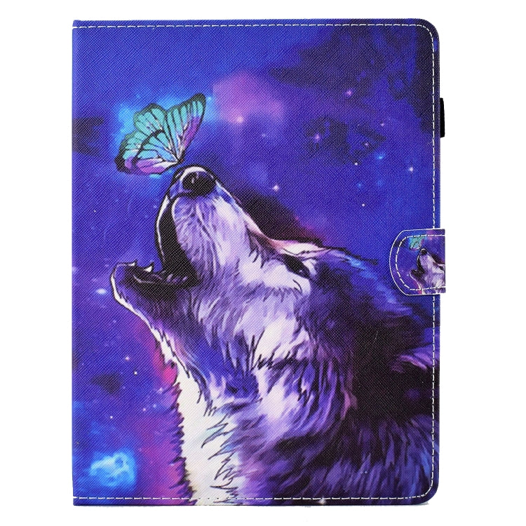 For 10 inch Tablet Electric Pressed TPU Leather Tablet Case(Butterfly Wolf) - 10 - 11 inch by PMC TechLife | Online Shopping South Africa | PMC TechLife | Buy Now Pay Later Mobicred