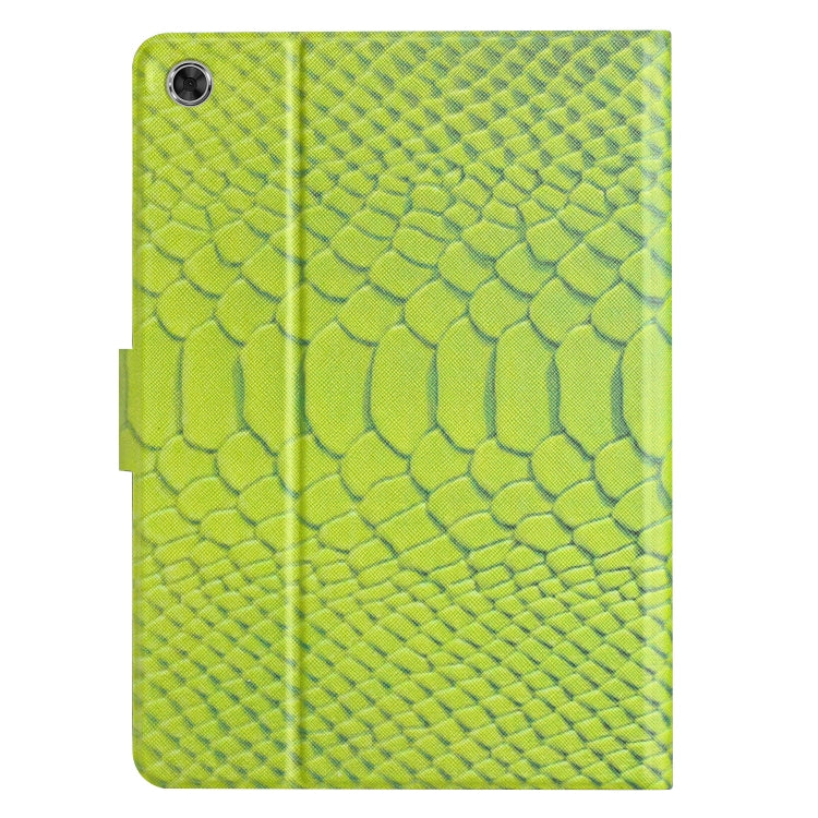 For Lenovo Tab M10 Plus 10.6 3rd Gen 2022 Solid Color Crocodile Texture Leather Smart Tablet Case(Green) - Lenovo by PMC TechLife | Online Shopping South Africa | PMC TechLife | Buy Now Pay Later Mobicred