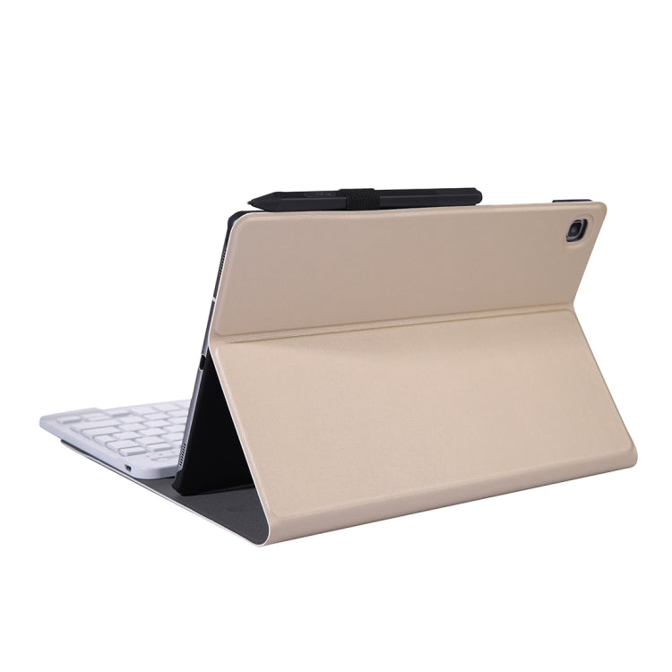 A307 For Galaxy Tab A 8.4 T307 (2020) Bluetooth Keyboard Tablet Case with Stand(Gold) - Samsung Keyboard by XINLI | Online Shopping South Africa | PMC Jewellery