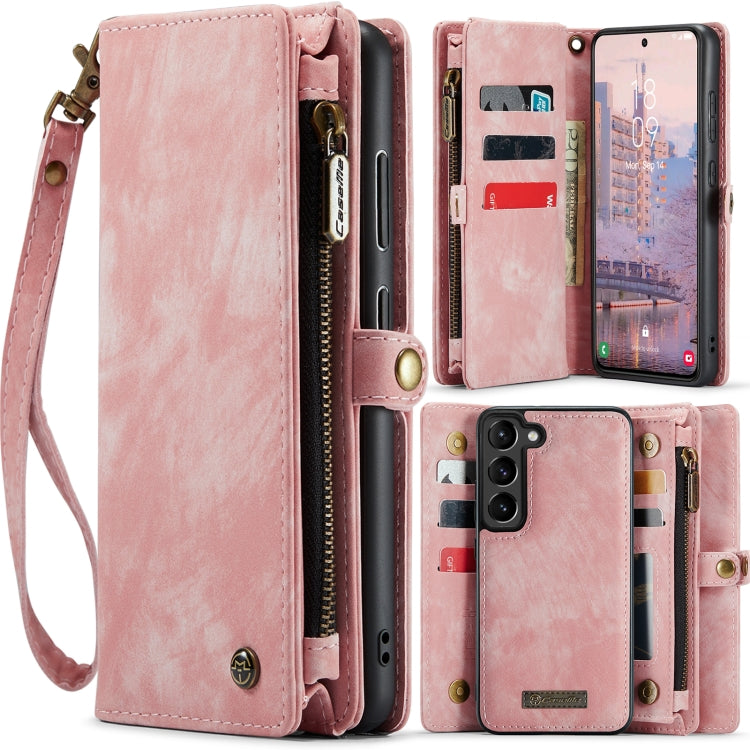 For Samsung Galaxy S23 5G CaseMe 008 Detachable Multifunctional Leather Phone Case(Pink) - Galaxy S23 5G Cases by CaseMe | Online Shopping South Africa | PMC Jewellery | Buy Now Pay Later Mobicred