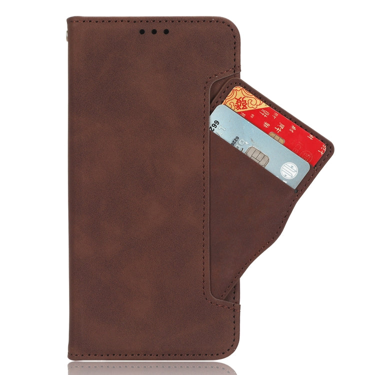 For Blackview BV5200 Skin Feel Calf Texture Card Slots Leather Phone Case(Brown) - More Brand by PMC Jewellery | Online Shopping South Africa | PMC Jewellery | Buy Now Pay Later Mobicred