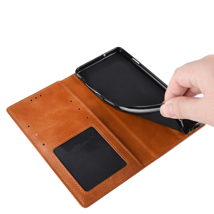 For Blackview BV5200 Magnetic Buckle Retro Texture Leather Phone Case(Blue) - More Brand by PMC TechLife | Online Shopping South Africa | PMC TechLife | Buy Now Pay Later Mobicred