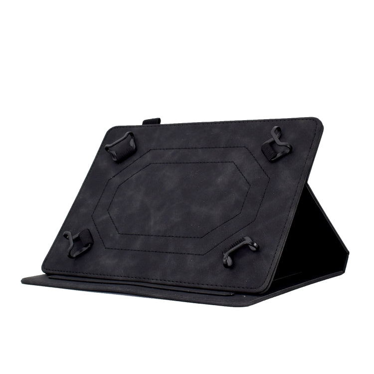 For 8 inch Tablets Tower Embossed Leather Tablet Case(Black) - Others by PMC TechLife | Online Shopping South Africa | PMC TechLife | Buy Now Pay Later Mobicred