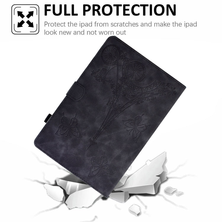 For 8 inch Tablets Tower Embossed Leather Tablet Case(Black) - Others by PMC TechLife | Online Shopping South Africa | PMC TechLife | Buy Now Pay Later Mobicred
