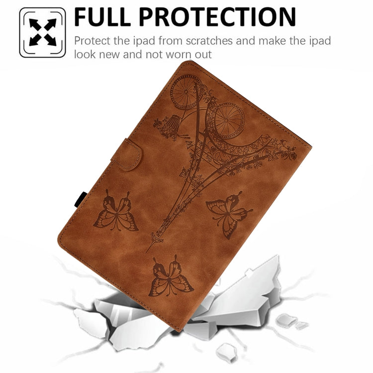 For 10 inch Tablets Tower Embossed Leather Tablet Case(Brown) - free shipping - PMC TechLife - Order now!