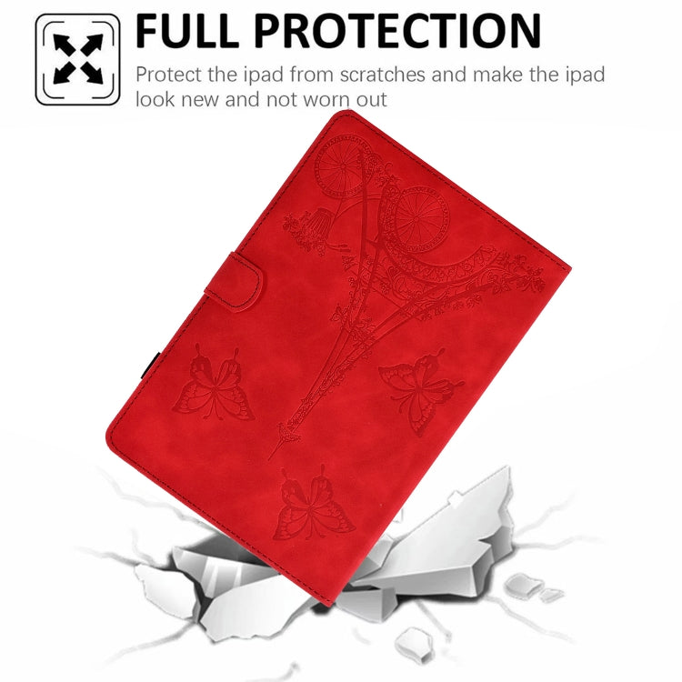 For 10 inch Tablets Tower Embossed Leather Tablet Case(Red) - Others by PMC TechLife | Online Shopping South Africa | PMC TechLife | Buy Now Pay Later Mobicred