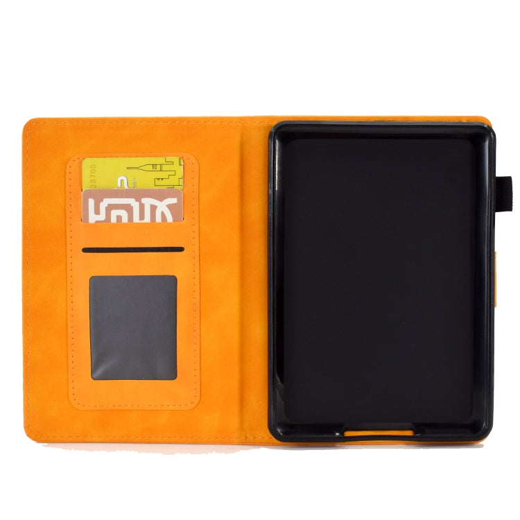 For Amazon Kindle Lite 2022 Tower Embossed Leather Smart Tablet Case(Khaki) - Amazon by PMC TechLife | Online Shopping South Africa | PMC TechLife | Buy Now Pay Later Mobicred