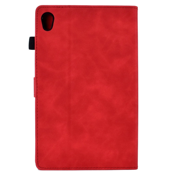 For Lenovo Tab M10 Gen 2 Tower Embossed Leather Smart Tablet Case(Red) - Lenovo by PMC TechLife | Online Shopping South Africa | PMC TechLife | Buy Now Pay Later Mobicred