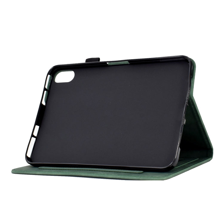 For Lenovo Tab P11 Tower Embossed Leather Smart Tablet Case(Green) - Lenovo by PMC TechLife | Online Shopping South Africa | PMC TechLife | Buy Now Pay Later Mobicred