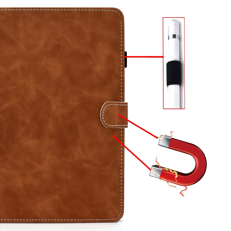 For Amazon Kindle Youth Version 2022 Cowhide Texture Smart Leather Tablet Case(Brown) - Amazon by PMC TechLife | Online Shopping South Africa | PMC TechLife | Buy Now Pay Later Mobicred