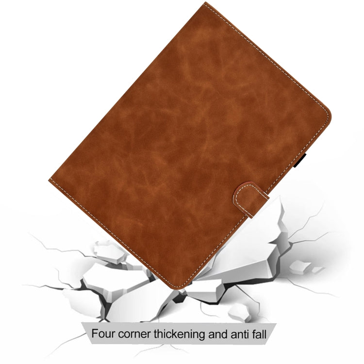 For Amazon Kindle Youth Version 2022 Cowhide Texture Smart Leather Tablet Case(Brown) - Amazon by PMC TechLife | Online Shopping South Africa | PMC TechLife | Buy Now Pay Later Mobicred