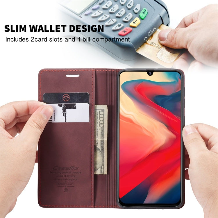 For Galaxy M31 CaseMe-013 Multifunctional Horizontal Flip Leather Case with Card Slot & Holder & Wallet(Wine Red) - Galaxy Phone Cases by CaseMe | Online Shopping South Africa | PMC Jewellery | Buy Now Pay Later Mobicred