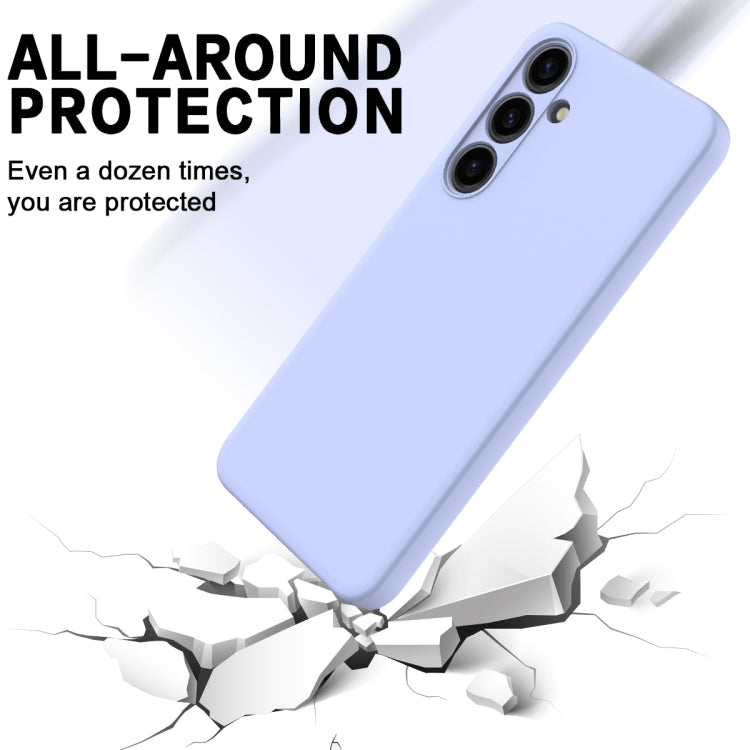 For Samsung Galaxy S24 5G Color Liquid Silicone Phone Case(Purple) - Galaxy S24 5G Cases by PMC TechLife | Online Shopping South Africa | PMC TechLife