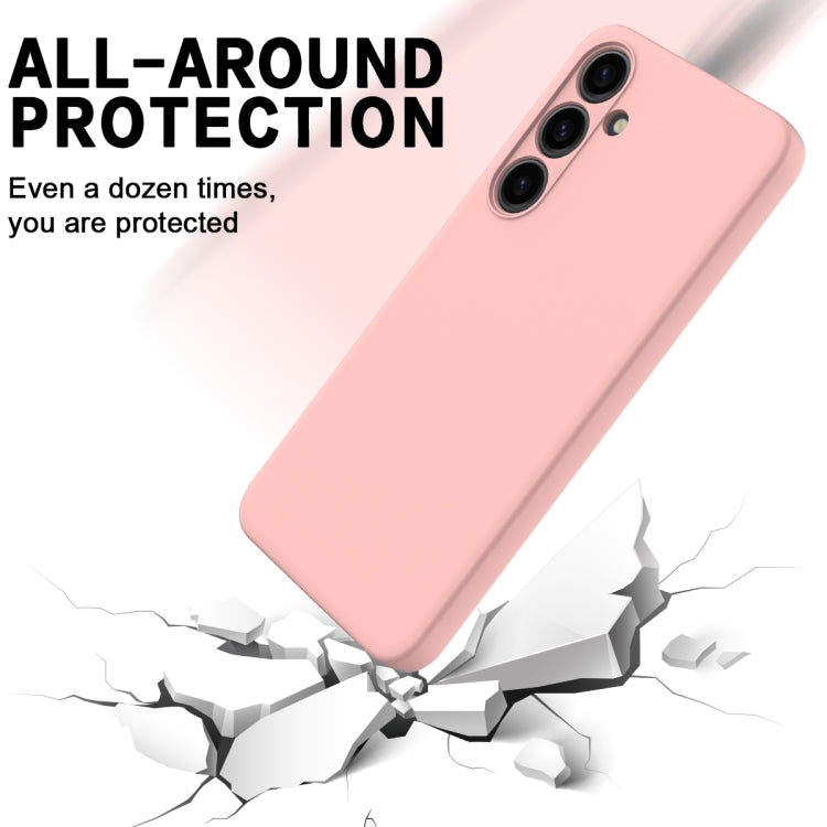 For Samsung Galaxy S24 5G Color Liquid Silicone Phone Case(Pink) - Galaxy S24 5G Cases by PMC Jewellery | Online Shopping South Africa | PMC Jewellery