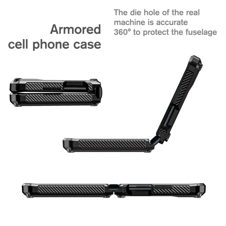 For Motorola Razr 2022 All-inclusive Shockproof Folding Phone Case(Black) - Motorola Cases by PMC TechLife | Online Shopping South Africa | PMC TechLife | Buy Now Pay Later Mobicred
