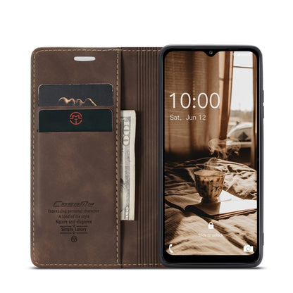 For Samsung Galaxy A14 5G CaseMe 013 Multifunctional Horizontal Flip Leather Phone Case(Coffee) - Galaxy Phone Cases by CaseMe | Online Shopping South Africa | PMC Jewellery | Buy Now Pay Later Mobicred