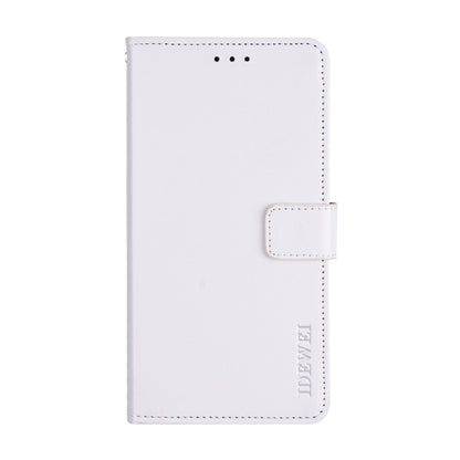 For Cubot Rainbow 2 idewei Crazy Horse Texture Horizontal Flip Leather Case with Holder & Card Slots & Wallet(White) - More Brand by idewei | Online Shopping South Africa | PMC Jewellery | Buy Now Pay Later Mobicred