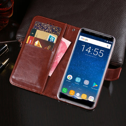 For Oukitel K5000 idewei  Crazy Horse Texture Horizontal Flip Leather Case with Holder & Card Slots & Wallet(Dark Blue) - More Brand by idewei | Online Shopping South Africa | PMC Jewellery | Buy Now Pay Later Mobicred