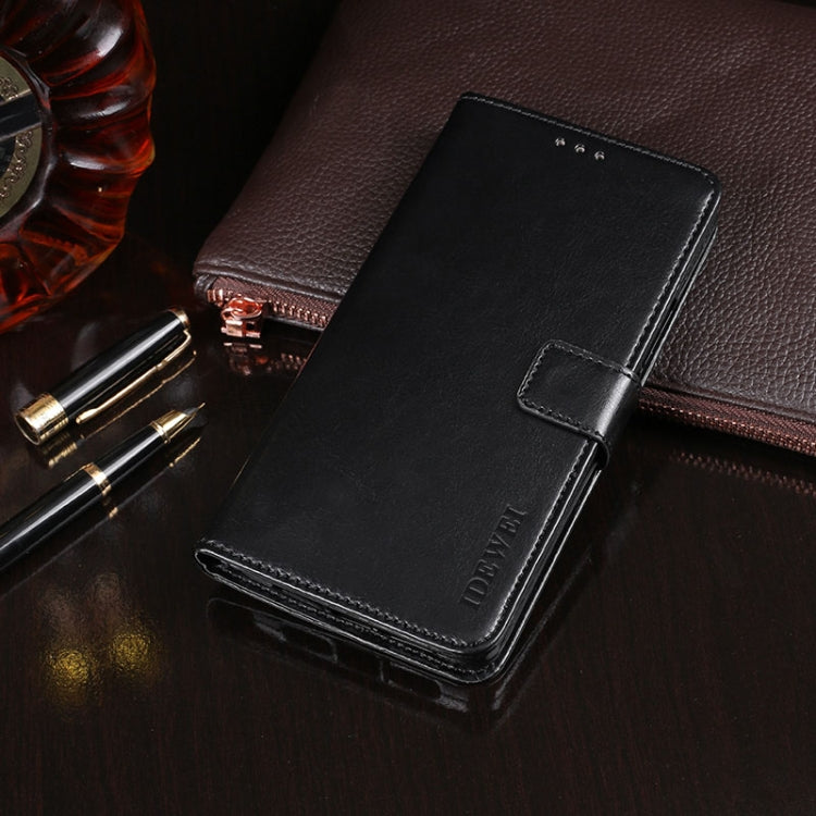 For LG K20 (2019) idewei Crazy Horse Texture Horizontal Flip Leather Case with Holder & Card Slots & Wallet(Black) - LG by idewei | Online Shopping South Africa | PMC Jewellery | Buy Now Pay Later Mobicred