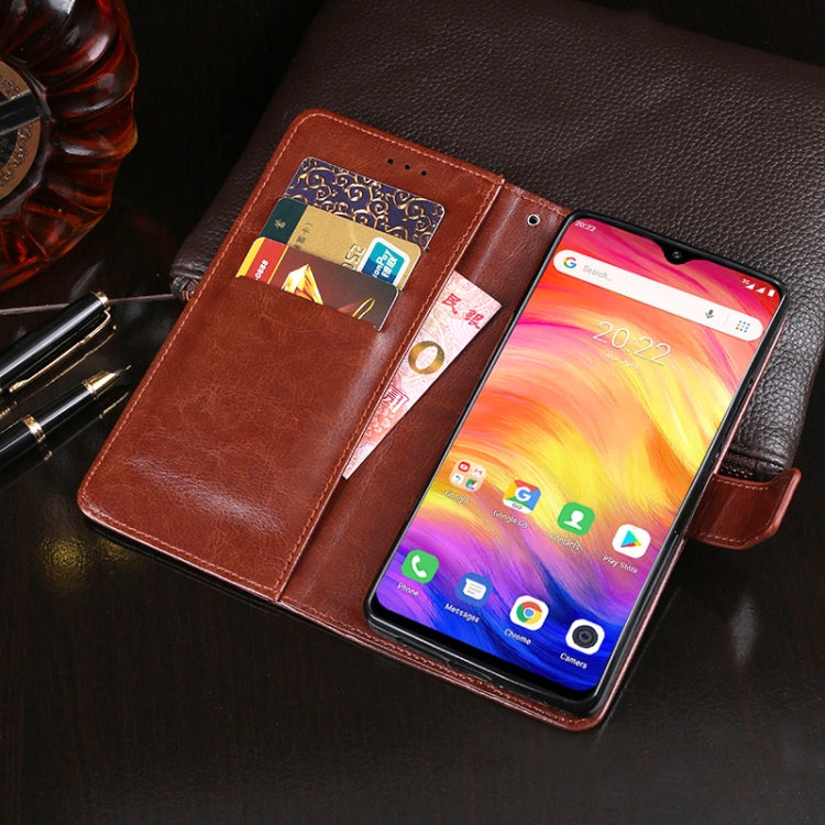 For Ulefone Note 7 idewei  Crazy Horse Texture Horizontal Flip Leather Case with Holder & Card Slots & Wallet(Brown) - More Brand by idewei | Online Shopping South Africa | PMC Jewellery | Buy Now Pay Later Mobicred