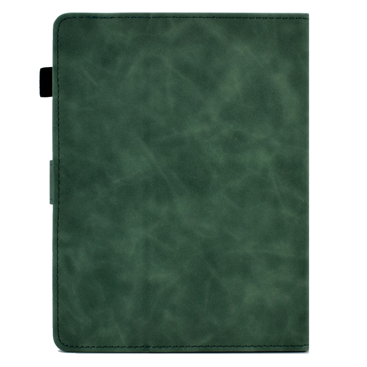 For 7 inch Tablets Peony Butterfly Embossed Leather Tablet Case(Green) - 7 inch by PMC TechLife | Online Shopping South Africa | PMC TechLife | Buy Now Pay Later Mobicred