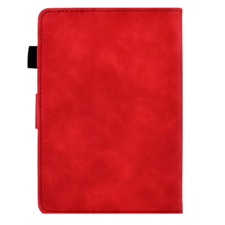 For Amazon Kindle 11th 2022 Peony Butterfly Embossed Leather Smart Tablet Case(Red) - Amazon by PMC TechLife | Online Shopping South Africa | PMC TechLife | Buy Now Pay Later Mobicred