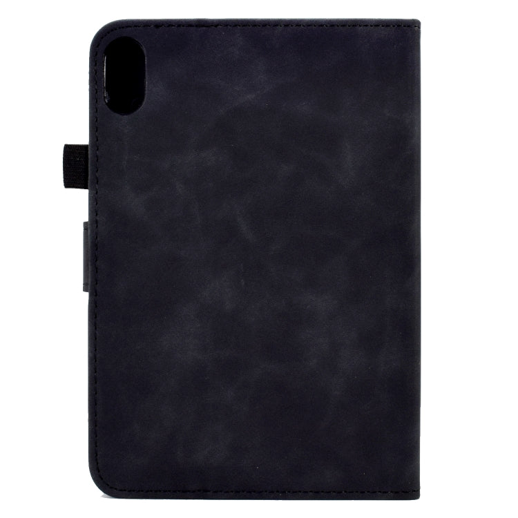 For Lenovo Tab P11 Peony Butterfly Embossed Leather Smart Tablet Case(Black) - Lenovo by PMC TechLife | Online Shopping South Africa | PMC TechLife | Buy Now Pay Later Mobicred