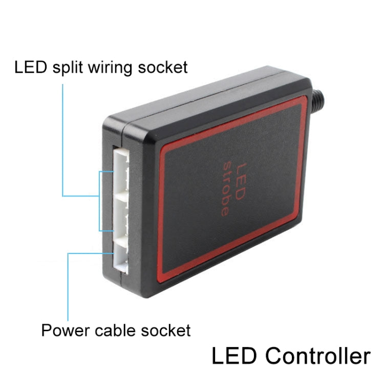 4 in 1 Car 12LEDs Grille Flash Lights Warning Lights with Wireless Remote Control, Color:Blue - free shipping - PMC TechLife - Order now!