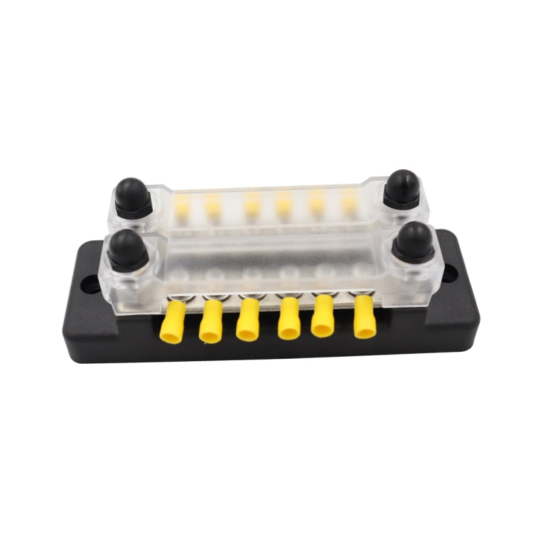 CP-3024 150A 12-48V RV Yacht Double-row 6-way Busbar with 16pcs Terminals(Black) - Booster Cable & Clip by PMC Jewellery | Online Shopping South Africa | PMC Jewellery | Buy Now Pay Later Mobicred