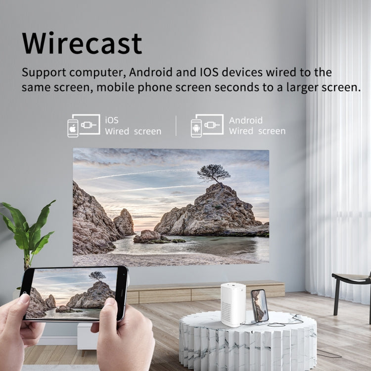 T1 480x360 800 Lumens Portable Mini LED Projector, specifications: AU Plug(White) - free shipping - PMC Jewellery - Order now!