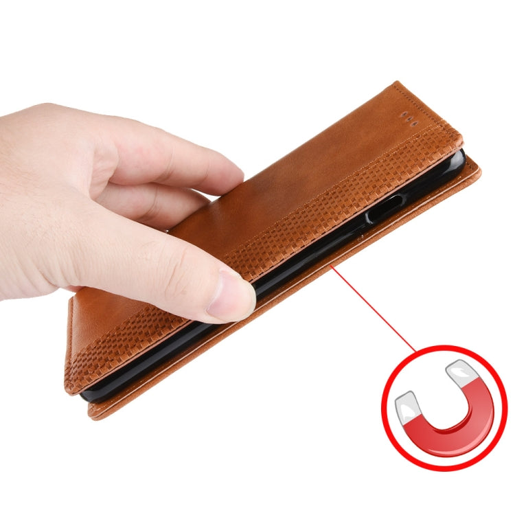 For Blackview BV7200 Magnetic Buckle Retro Texture Leather Phone Case(Brown) - More Brand by PMC TechLife | Online Shopping South Africa | PMC TechLife | Buy Now Pay Later Mobicred