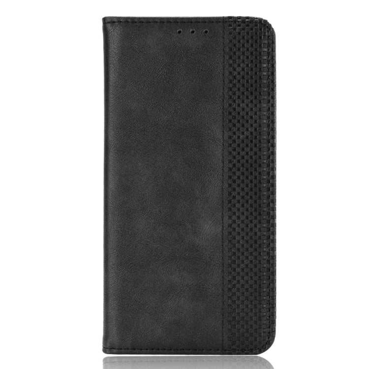 For Ulefone Note 14 Magnetic Buckle Retro Texture Leather Phone Case(Black) - Ulefone Cases by PMC Jewellery | Online Shopping South Africa | PMC Jewellery | Buy Now Pay Later Mobicred