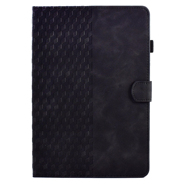 For Amazon Kindle Fire 7 2019 / 2017 / 2015 Rhombus Embossed Leather Tablet Case(Black) - Amazon by PMC TechLife | Online Shopping South Africa | PMC TechLife | Buy Now Pay Later Mobicred