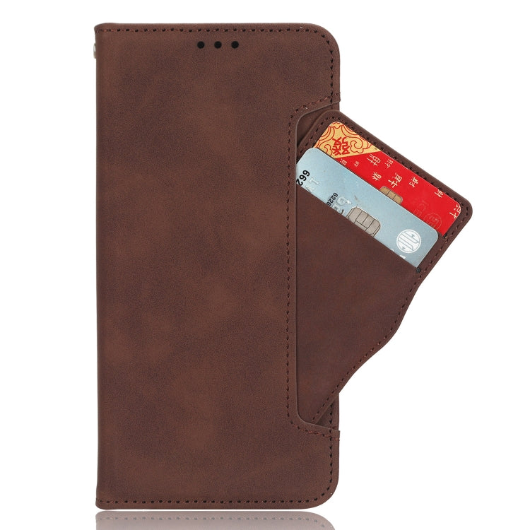 For Blackview BV7200 Skin Feel Calf Texture Card Slots Leather Phone Case(Brown) - More Brand by PMC TechLife | Online Shopping South Africa | PMC TechLife | Buy Now Pay Later Mobicred