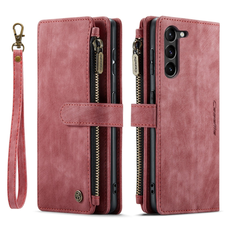 For Samsung Galaxy S23+ 5G CaseMe C30 Multifunctional Leather Phone Case(Red) - Galaxy S23+ 5G Cases by CaseMe | Online Shopping South Africa | PMC Jewellery | Buy Now Pay Later Mobicred