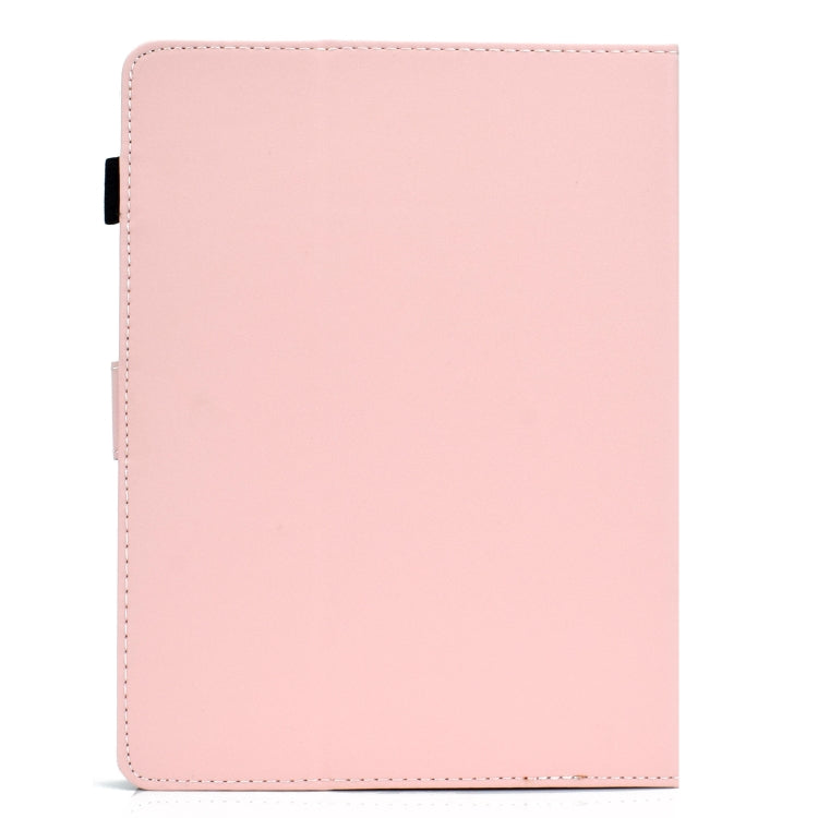 For 10 inch Solid Color Tablet PC Universal Magnetic Horizontal Flip Leather Case with Card Slots & Holder(Pink) - 10 - 11 inch by PMC TechLife | Online Shopping South Africa | PMC TechLife | Buy Now Pay Later Mobicred